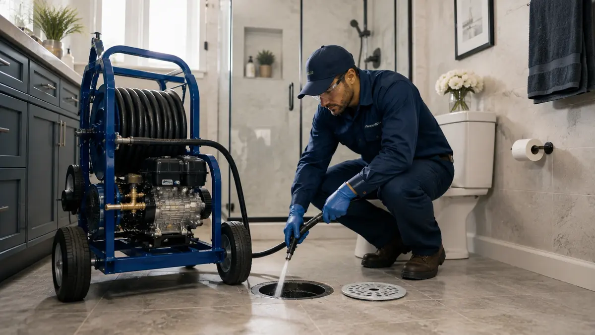 Bathroom Drain Hydro Jetting in La Mirada