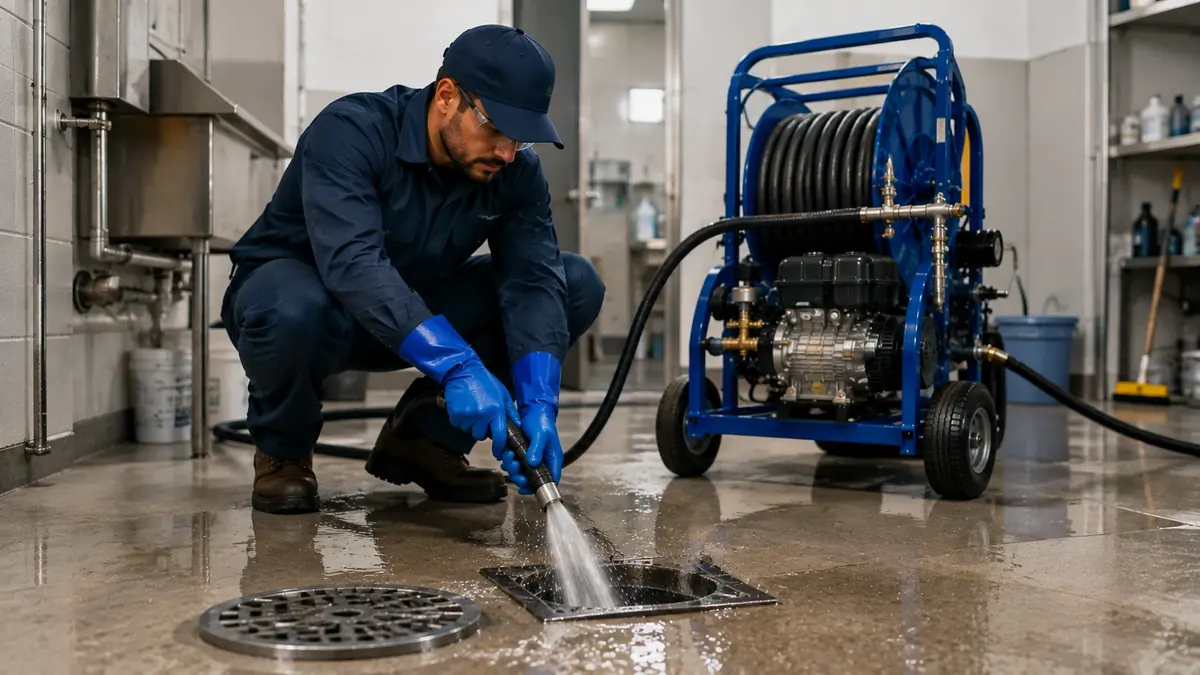 Floor Drain Hydro Jet Cleaning in La Mirada
