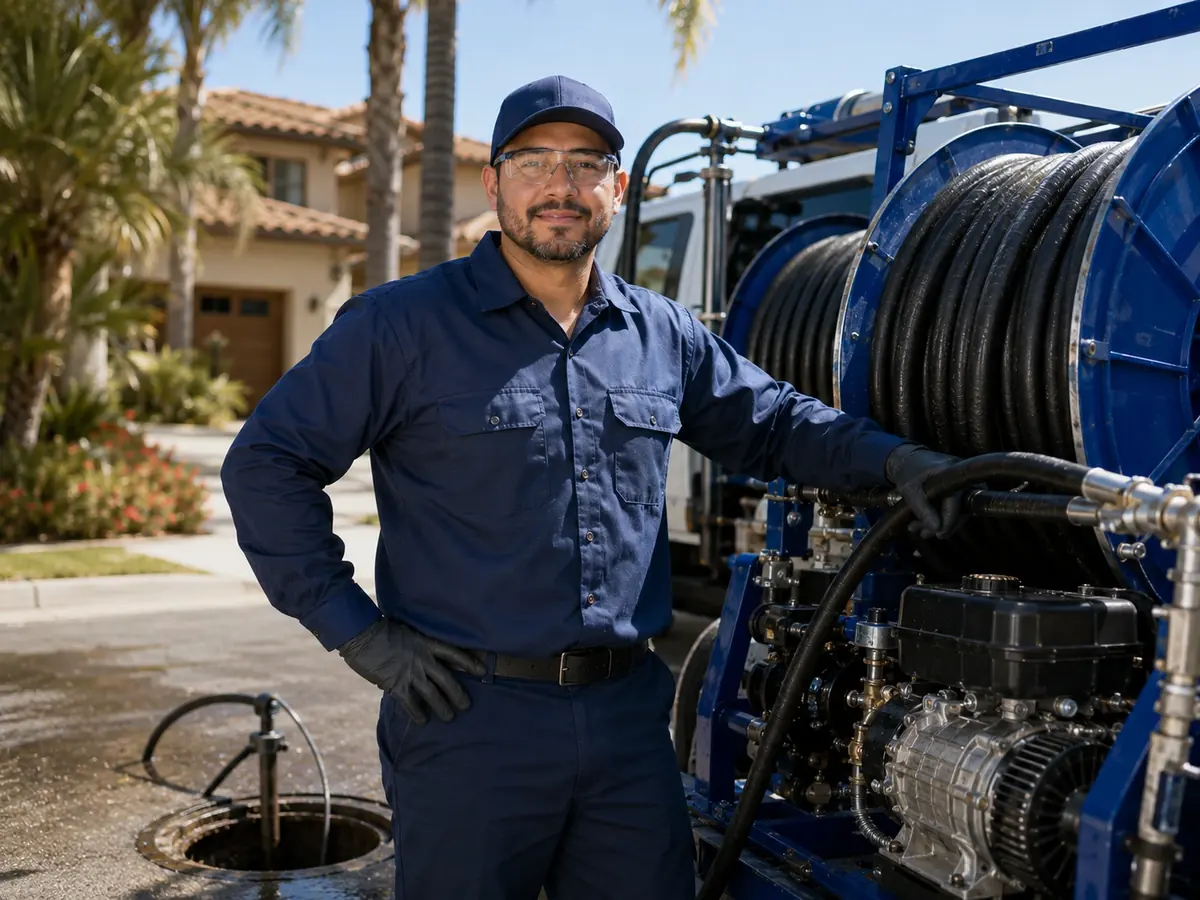 Hydro jet sewer cleaning in La Mirada