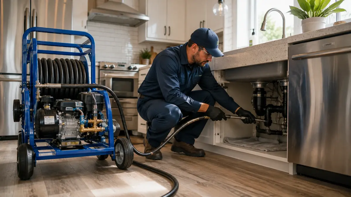 Kitchen Drain Hydro Jetting in La Mirada