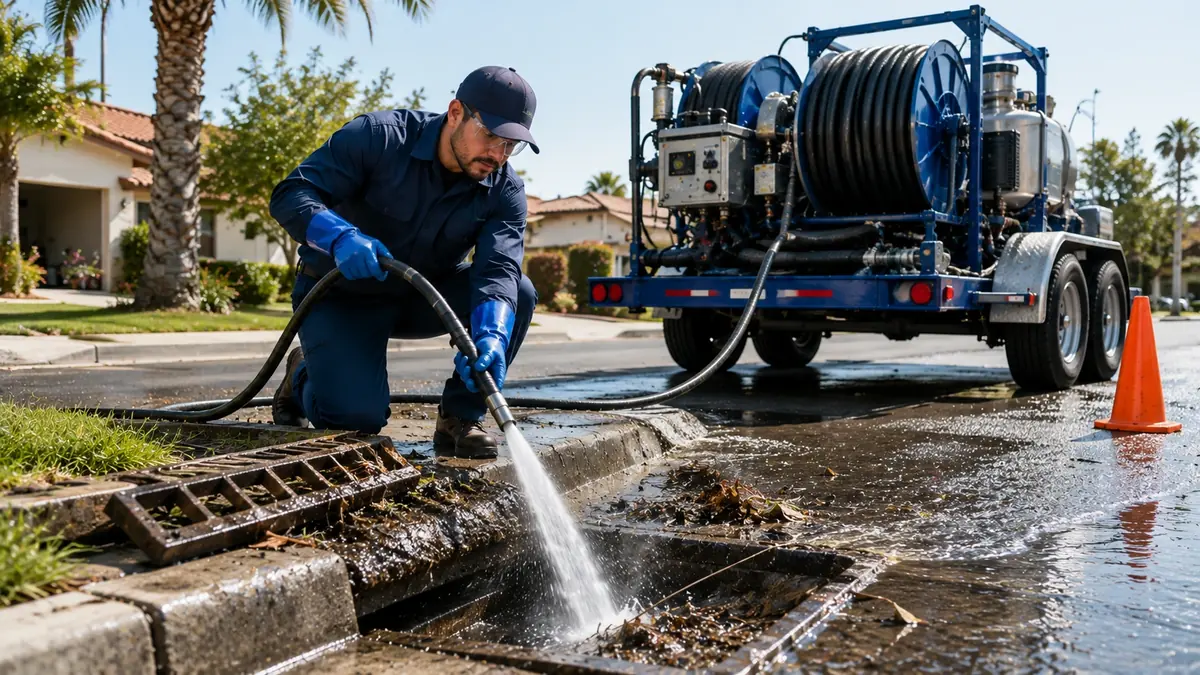 Storm Drain Hydro Jet Cleaning in La Mirada